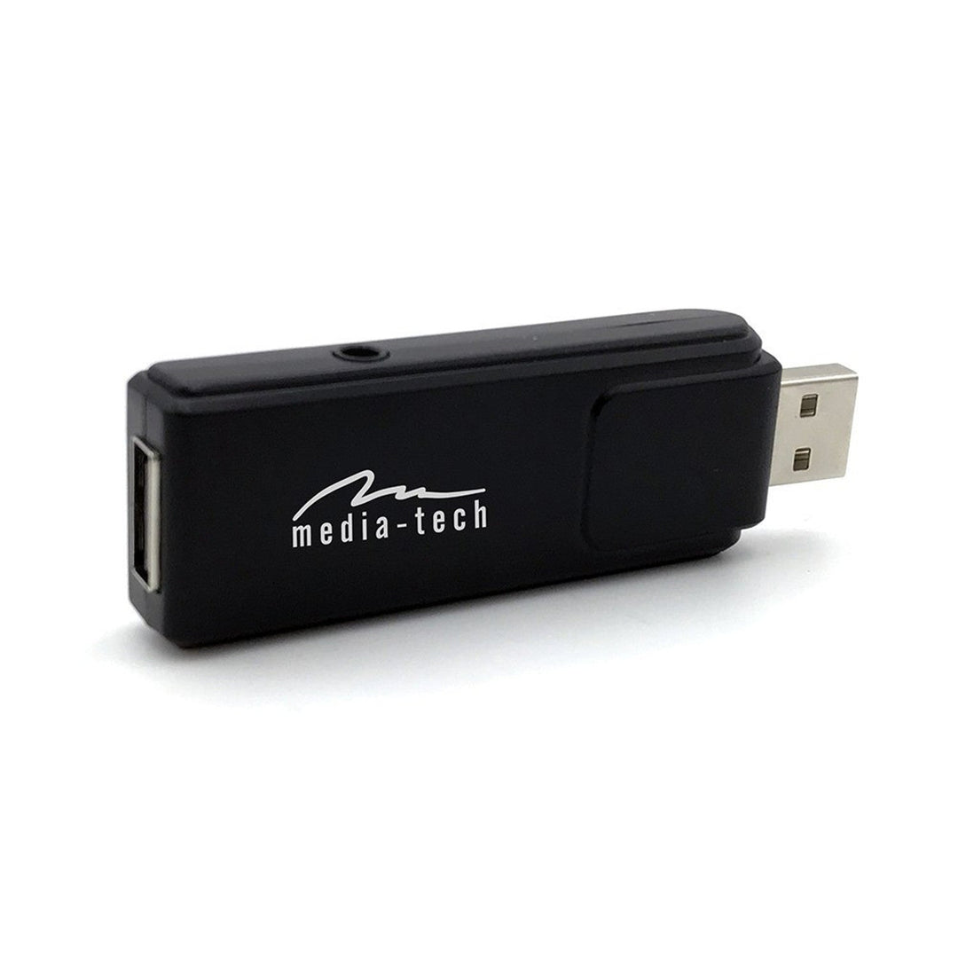Two wireless microphones with USB receiver for speaker with karaoke function, Mediatech MT395
