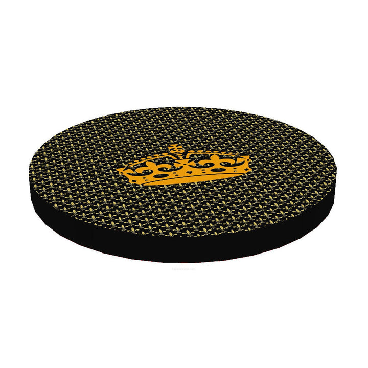 Bertoni cat bed / mattress, made of elastic foam, diameter 55 cm, Crown pattern, Ring