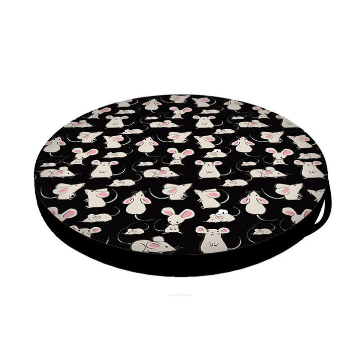 Bertoni cat bed / mattress, made of elastic foam, diameter 55 cm, Mouse pattern, Ring