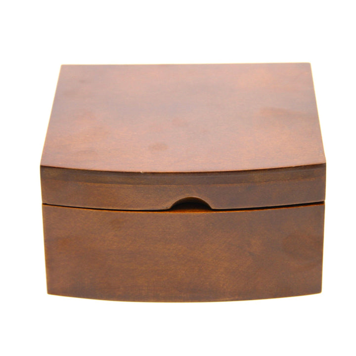 Jewelry box, wooden, brown, organizer, compartments, Queen Isabel