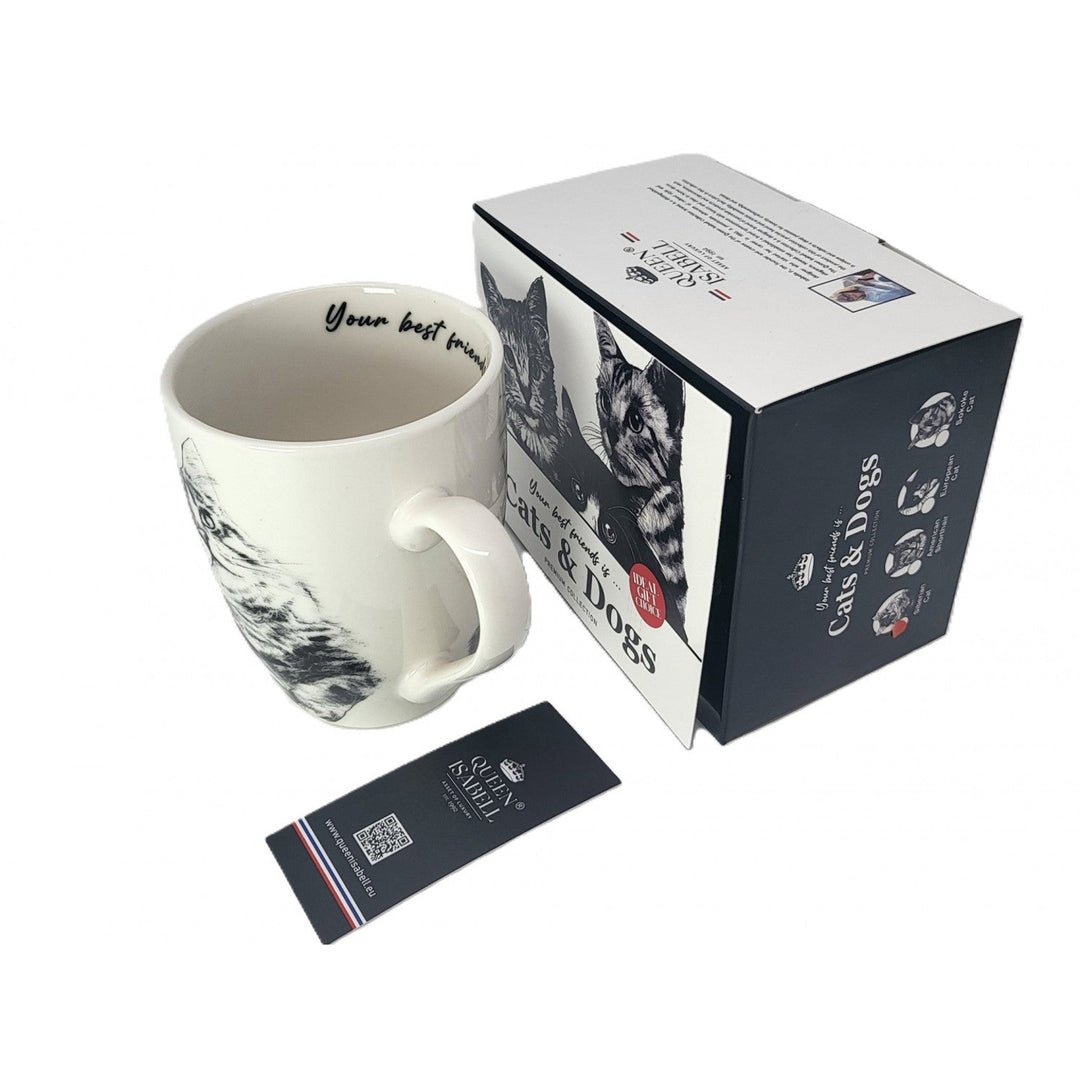 Queen Isabel porcelain mug, Siberian cat, 350ml, Q1-05201