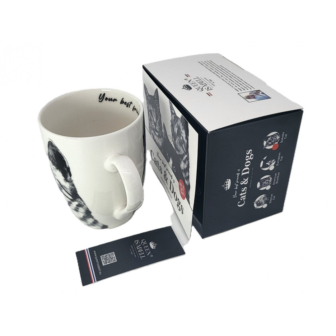 Queen Isabel porcelain mug, Sokake cat, 350ml, Q1-05218
