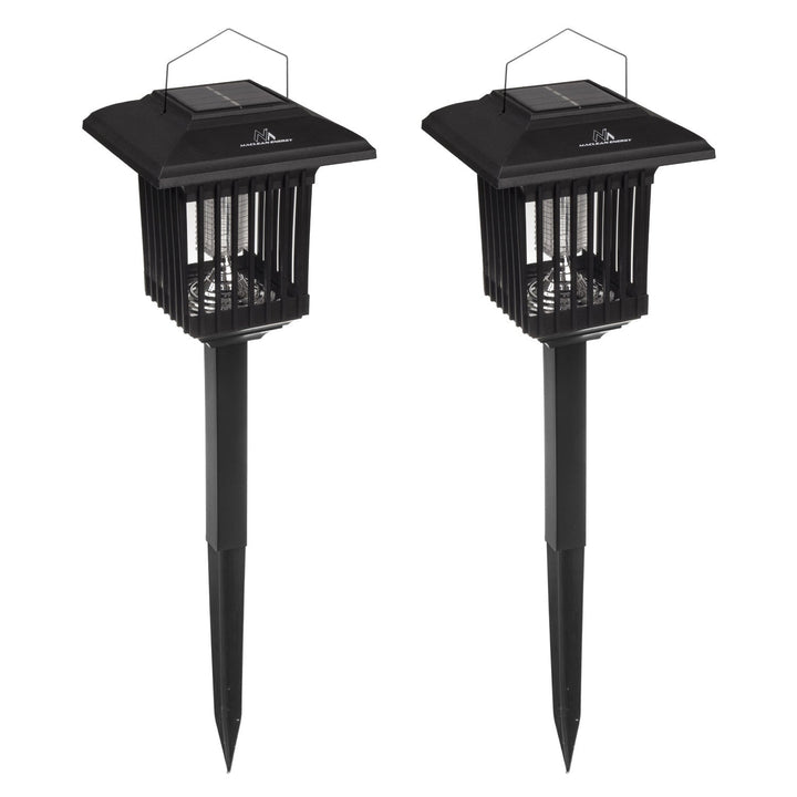 Maclean Solar LED Insecticide Light, IP44, LED/UV, 2*AA Ni-MH 200 mAh battery, solar 2V DC MCE448, 2 pieces