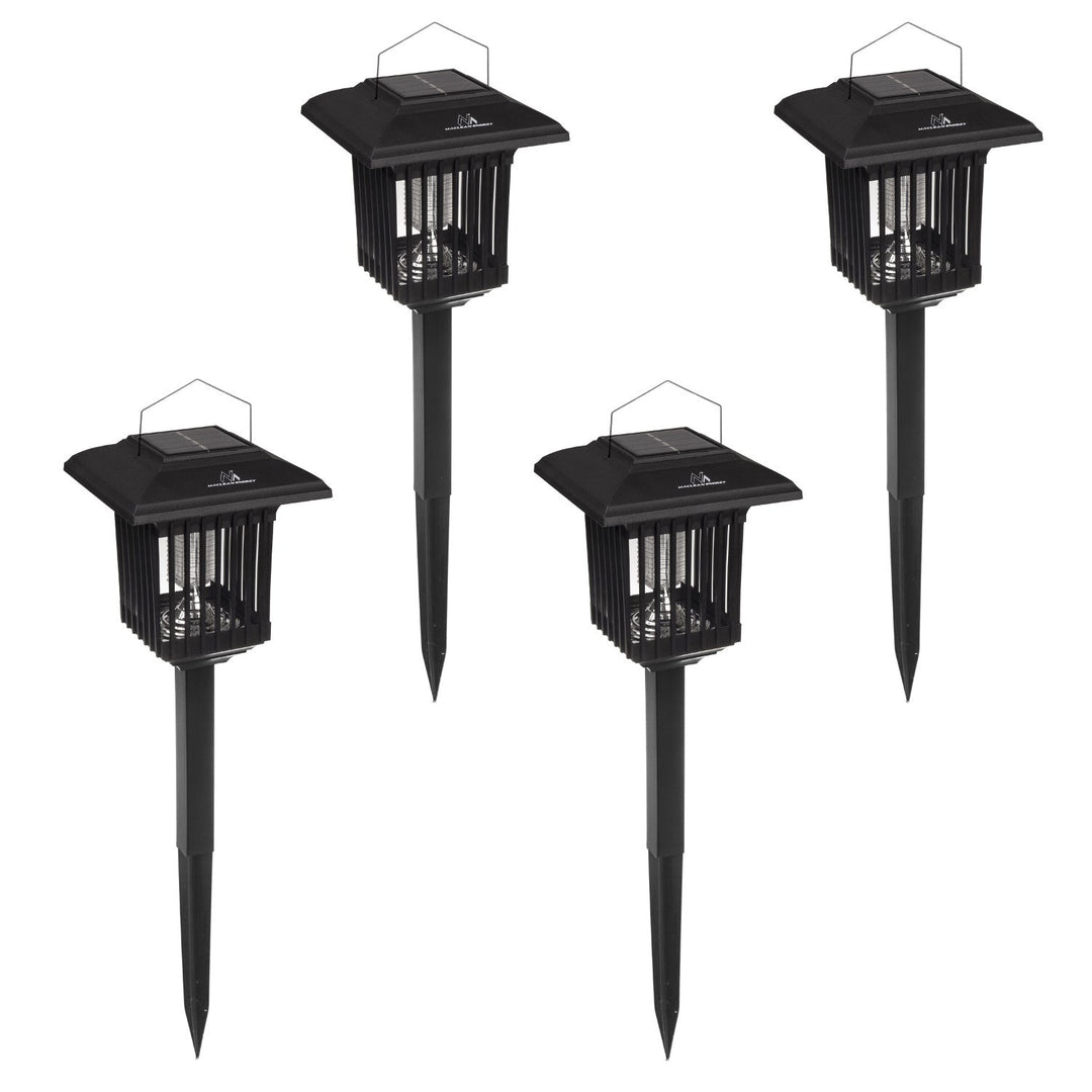 Maclean Solar LED Insecticide Light, IP44, LED/UV, 2*AA Ni-MH 200 mAh battery, solar 2V DC MCE448, 4 pieces