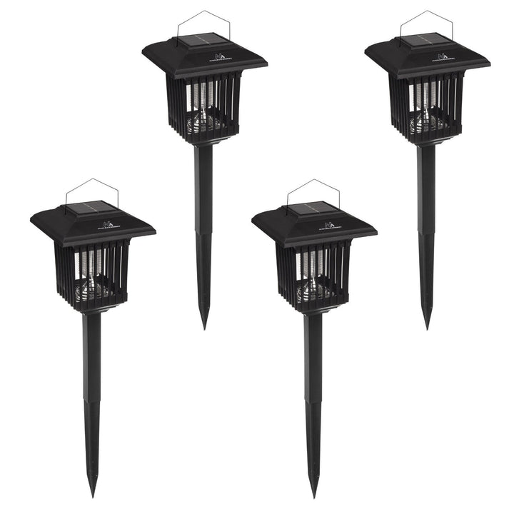 Maclean Solar LED Insecticide Light, IP44, LED/UV, 2*AA Ni-MH 200 mAh battery, solar 2V DC MCE448, 4 pieces