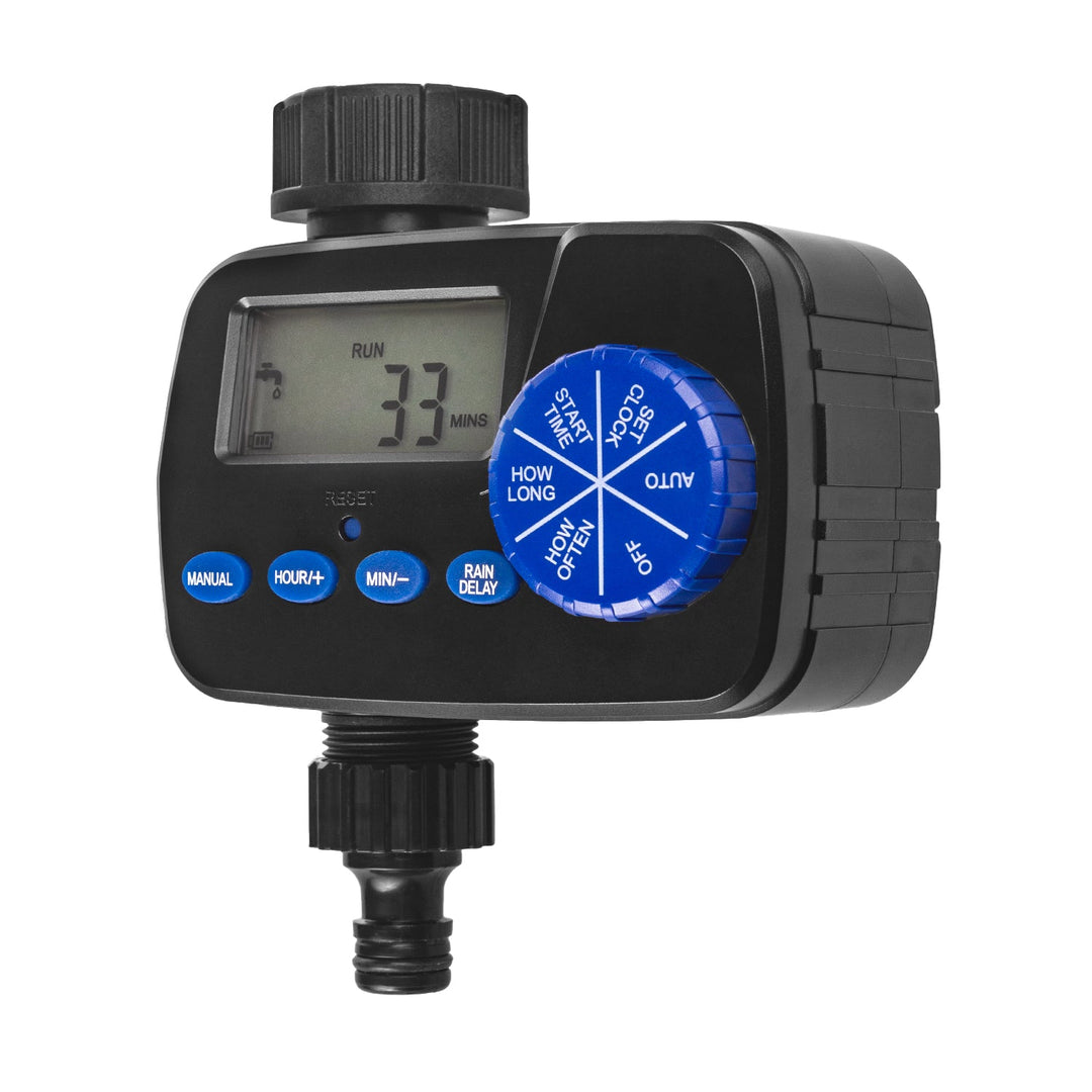 GreenBlue electronic irrigation controller, programmer, power supply 2x1.5V AA, GB390 + 2x Varta Industrial AA alkaline battery