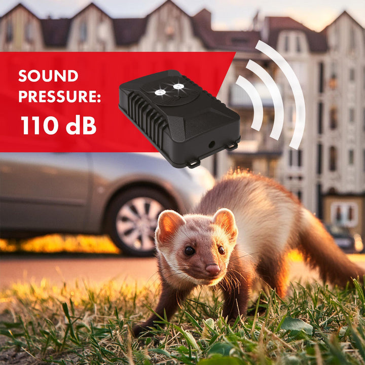 GreenBlue GB725 rodent and marten repellent with ultrasound and LED + 4x AA battery Varta Industrial