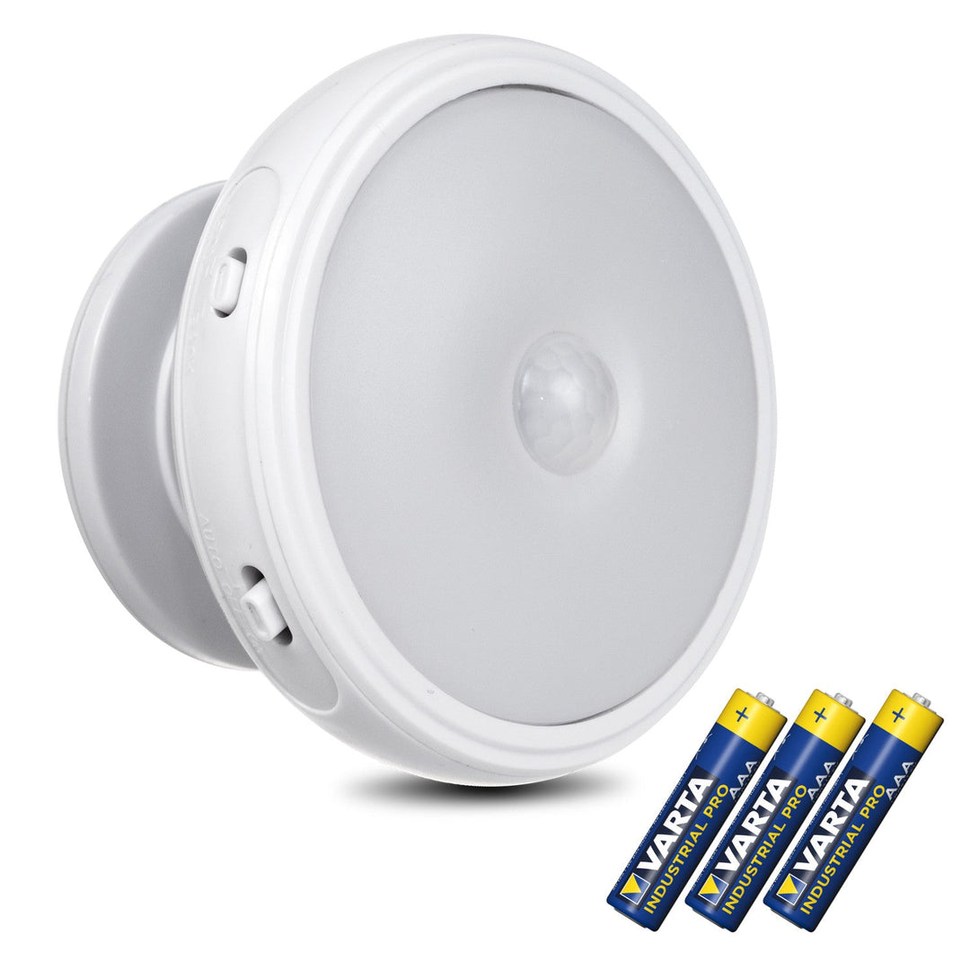 Maclean motion sensor LED lamp, magnet, back light, light modes: continuous, PIR sensor, 3xAA, MCE223 + 3 x Varta Industrial batteries