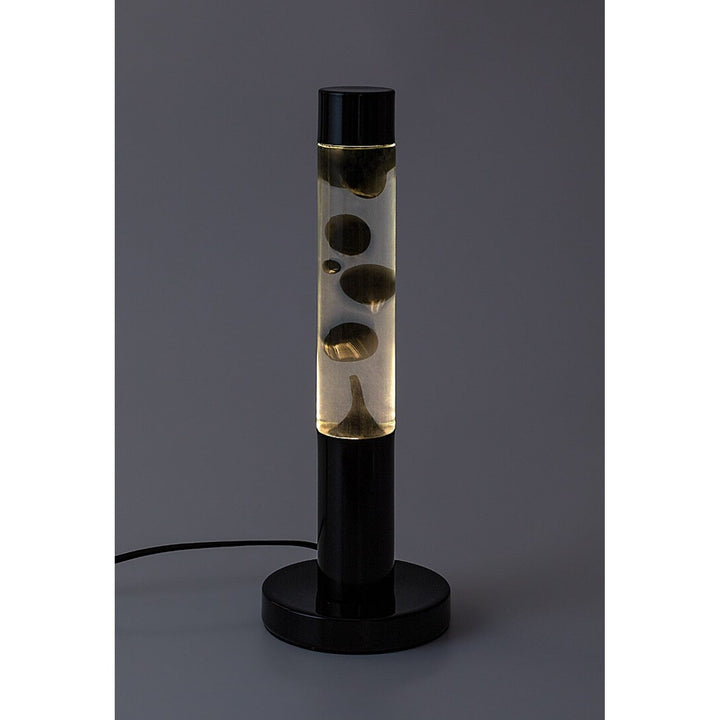 Rabalux LED lava lamp, 25W, 3000 K, black wax, Lavastic