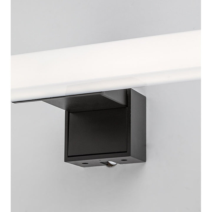 Rabalux bathroom lamp, power 9W, natural white 4000K, IP44. black, Oliro