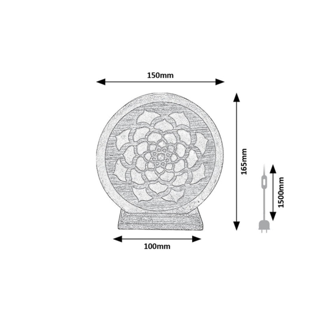 Rabalux salt lamp, E14 thread, orange, IP20, Mandali