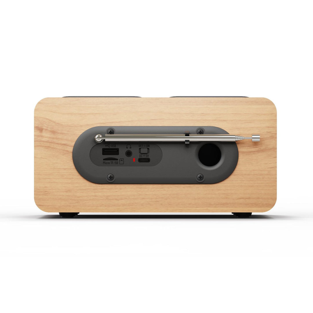 Blaupunkt portable radio, DAB+ digital radio and FM tuner, Bluetooth, headphone output, USB and microSD player, LCD display, clock and alarm function, powered by USB-C rechargeable battery, DR10CR