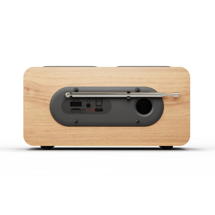 Blaupunkt portable radio, DAB+ digital radio and FM tuner, Bluetooth, headphone output, USB and microSD player, LCD display, clock and alarm function, powered by USB-C rechargeable battery, DR10CR