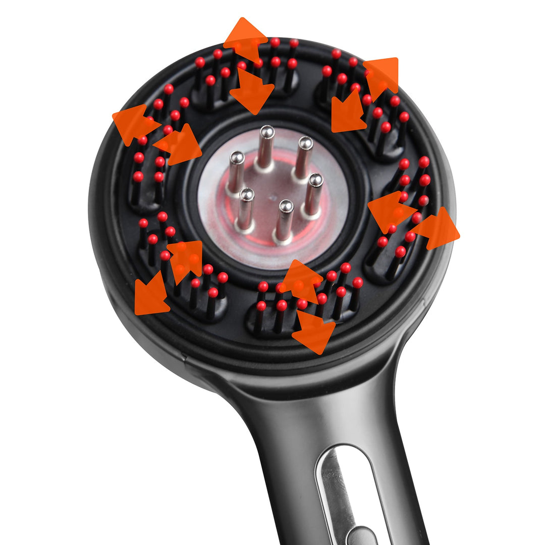 REGENERATING HAIRBRUSH MASSAGER MT6537 massaging hair and scalp brush