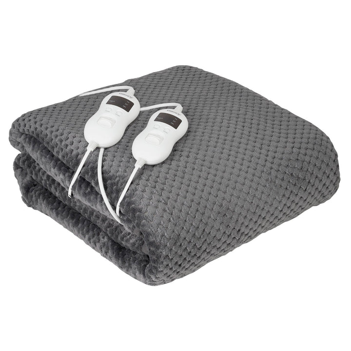 Camry electric blanket, for 2 people, dimensions 150x160cm, 8 heating levels, power 2 x 60W, grey, CR 7417