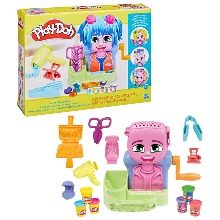 Play-Doh hair salon, creative toy, dougholine, F8807