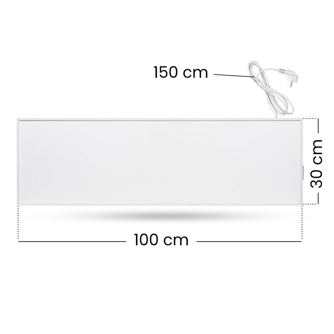 Cronos infrared heater, 330W, white, allergy friendly, ultra-thin, matte surface, heats an area up to 12m2, Synthelith PRO CRP-330TWP White