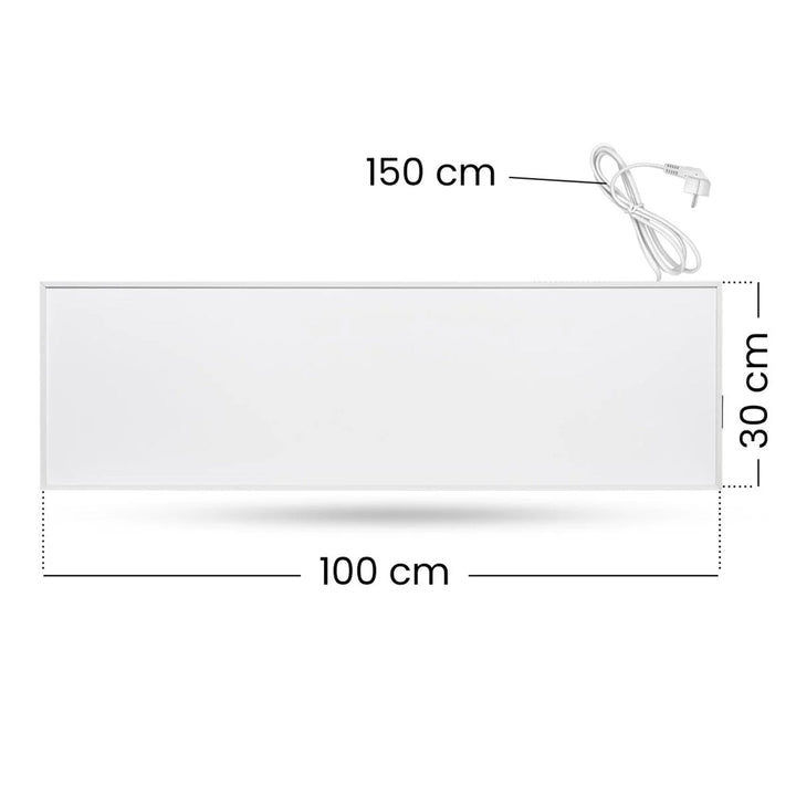 Cronos infrared heater, 330W, white, allergy friendly, ultra-thin, matte surface, heats an area up to 12m2, Synthelith PRO CRP-330TWP White