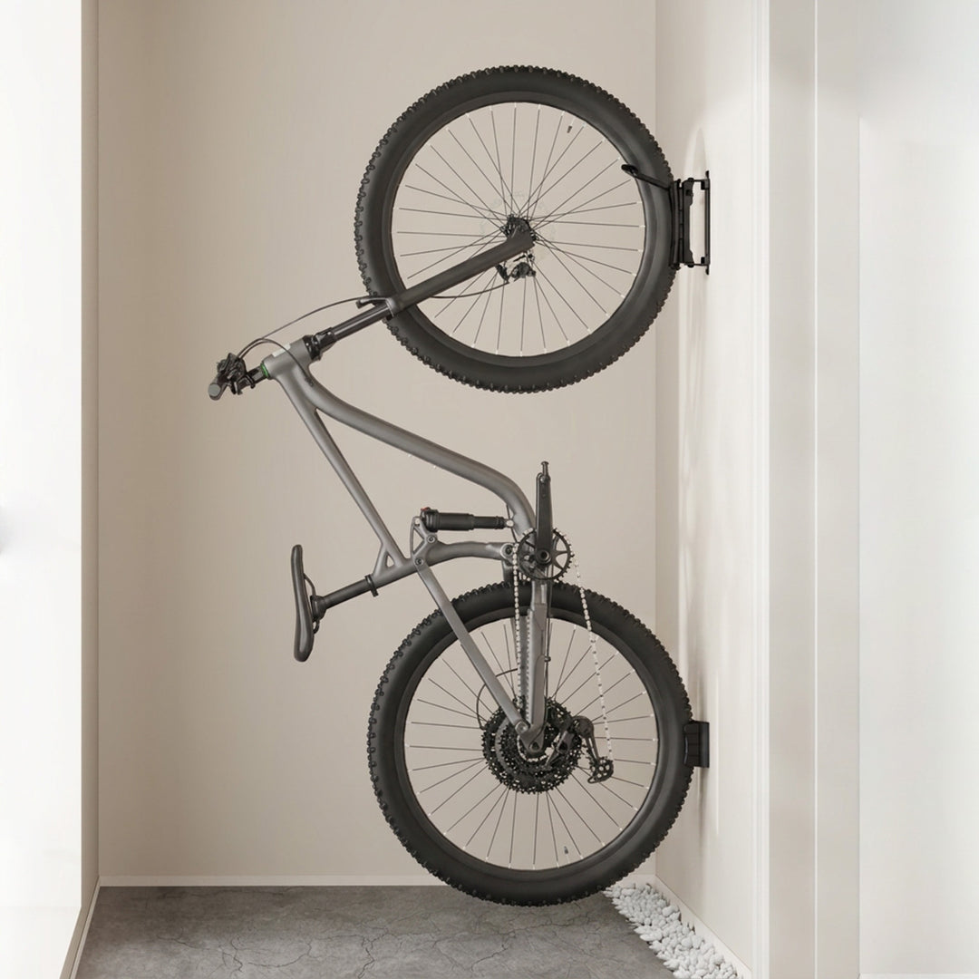 Maclean Wall-Mounted Bike Rack / Hanger, max. load 35 kg, adjustable tilt angle, steel, MC-171
