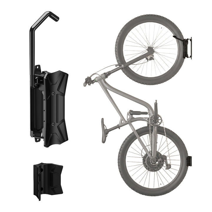 Maclean Wall-Mounted Bike Rack / Hanger, max. load 35 kg, adjustable tilt angle, steel, MC-171