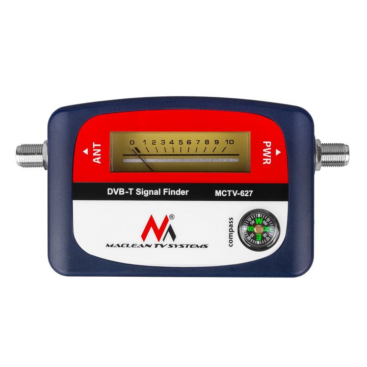 Maclean DVB-T TV meter, case, cable 25 cm F-F, MCTV-627 + 10x AA Varta Industrial battery