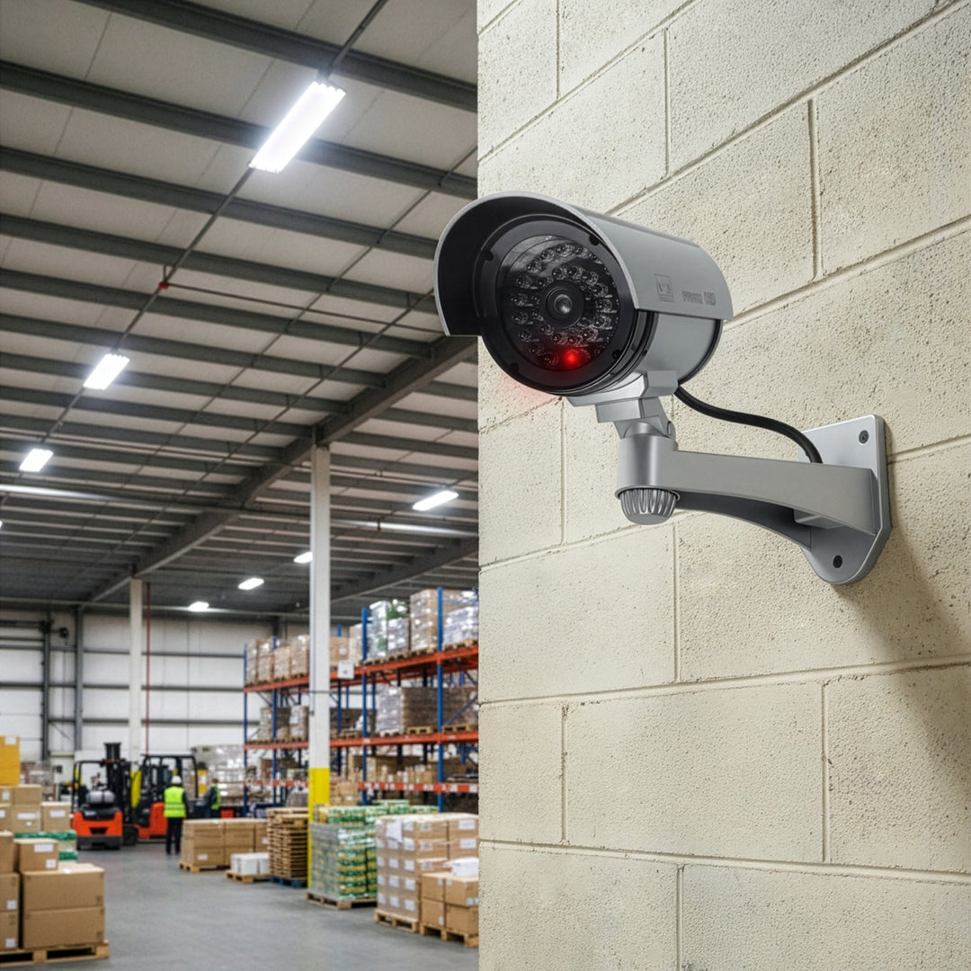 Dummy camera with flashing LED IR1100 S IR external + 2x AA battery Varta Industrial