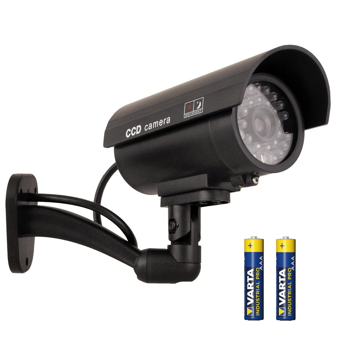 Dummy IR9000 B IR camera IR LED black + 2x batteries AAA Varta Industrial