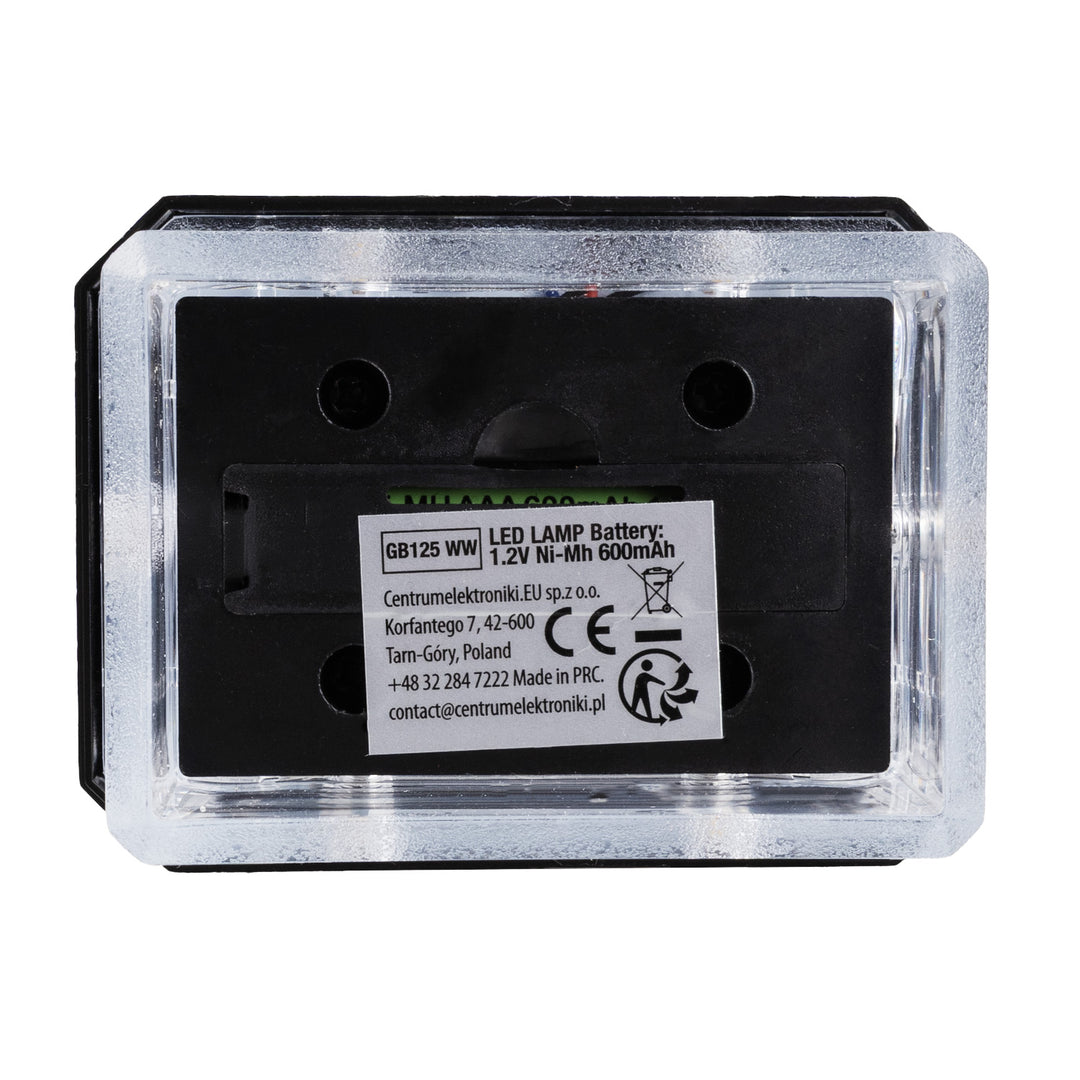 GreenBlue Solar LED Pole Light, 60x40mm, Envelope-shaped Canopy, 3200K, GB125 WW