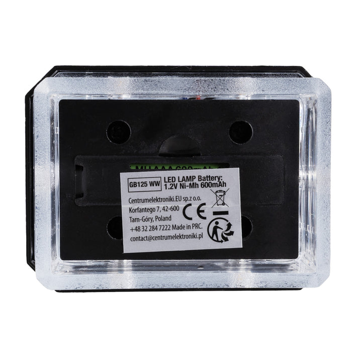 GreenBlue Solar LED Pole Light, 60x40mm, Envelope-shaped Canopy, 3200K, GB125 WW