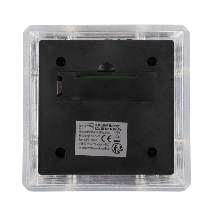 GreenBlue Solar LED Post Light, 80x80mm, Envelope-Shaped Canopy, 3200K, GB127 WW