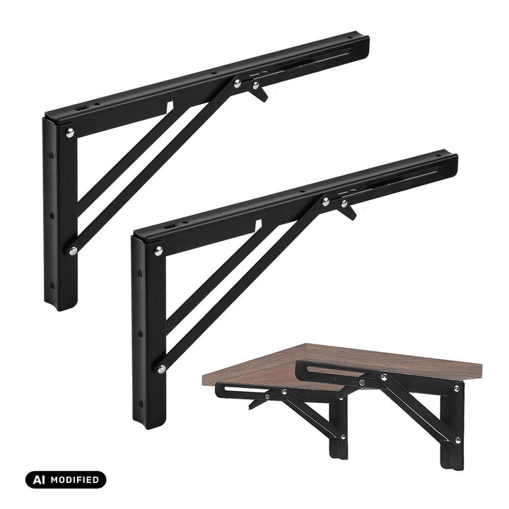 Maclean Folding Wall Shelf Bracket, min. 250 mm, max. 500 mm, max. 50 kg, 2 pieces, MC-194
