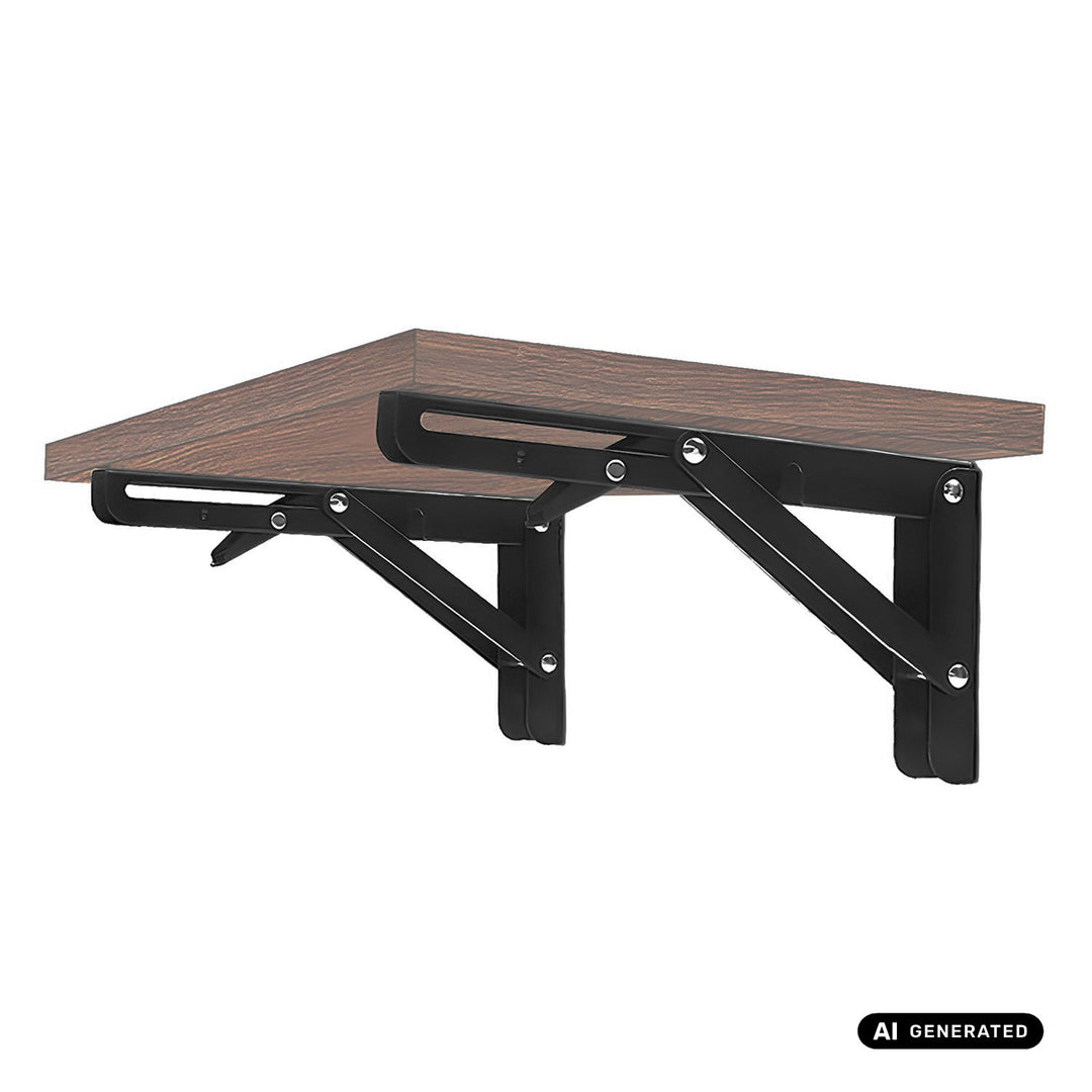 Maclean Folding Wall Shelf Bracket, min. 300 mm, max. 600 mm, max. 50 kg, 2 pieces, MC-195