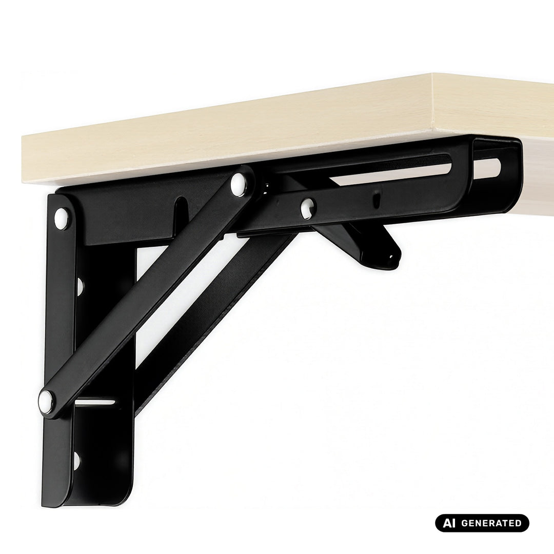 Maclean Folding Wall Shelf Bracket, min. 300 mm, max. 600 mm, max. 50 kg, 2 pieces, MC-195