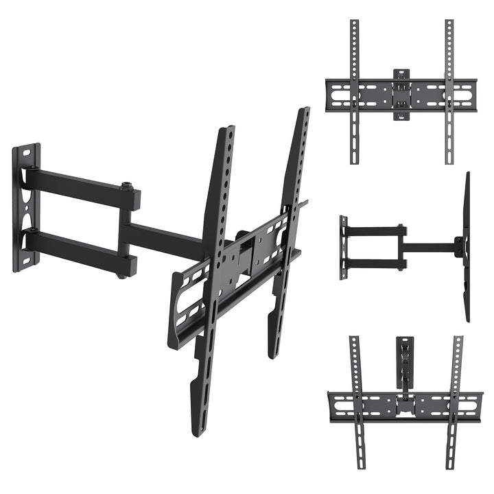 Maclean TV Mount / Bracket, max VESA 400x400, 32-55", up to 30 kg, black, tilt adjustment +2°–-10° and swivel adjustment +90°–-90°, MC-191