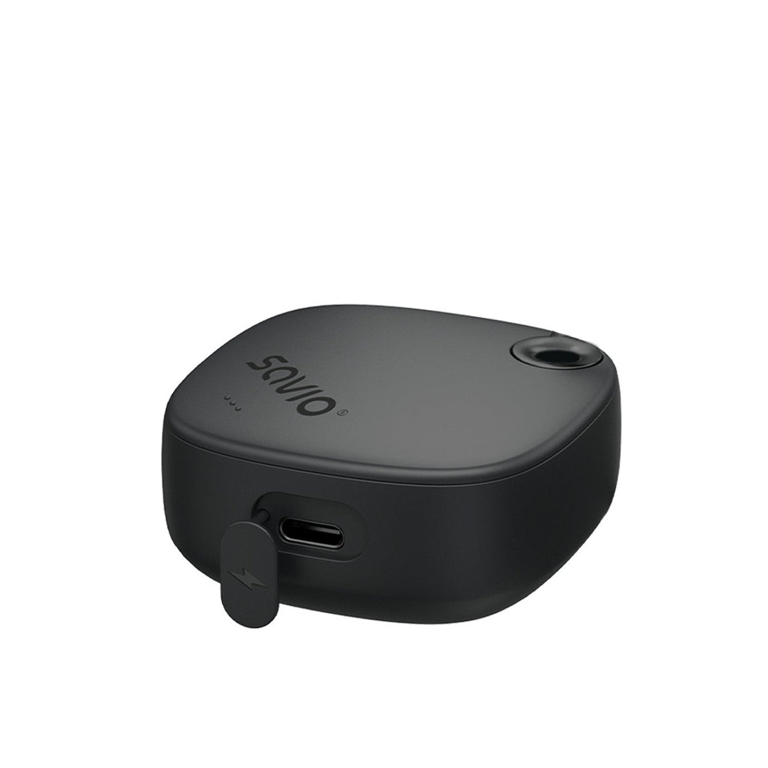 Savio Wireless Headphones, Bluetooth 5.3, ENC, USB-C, black, SAVSLTWS-11