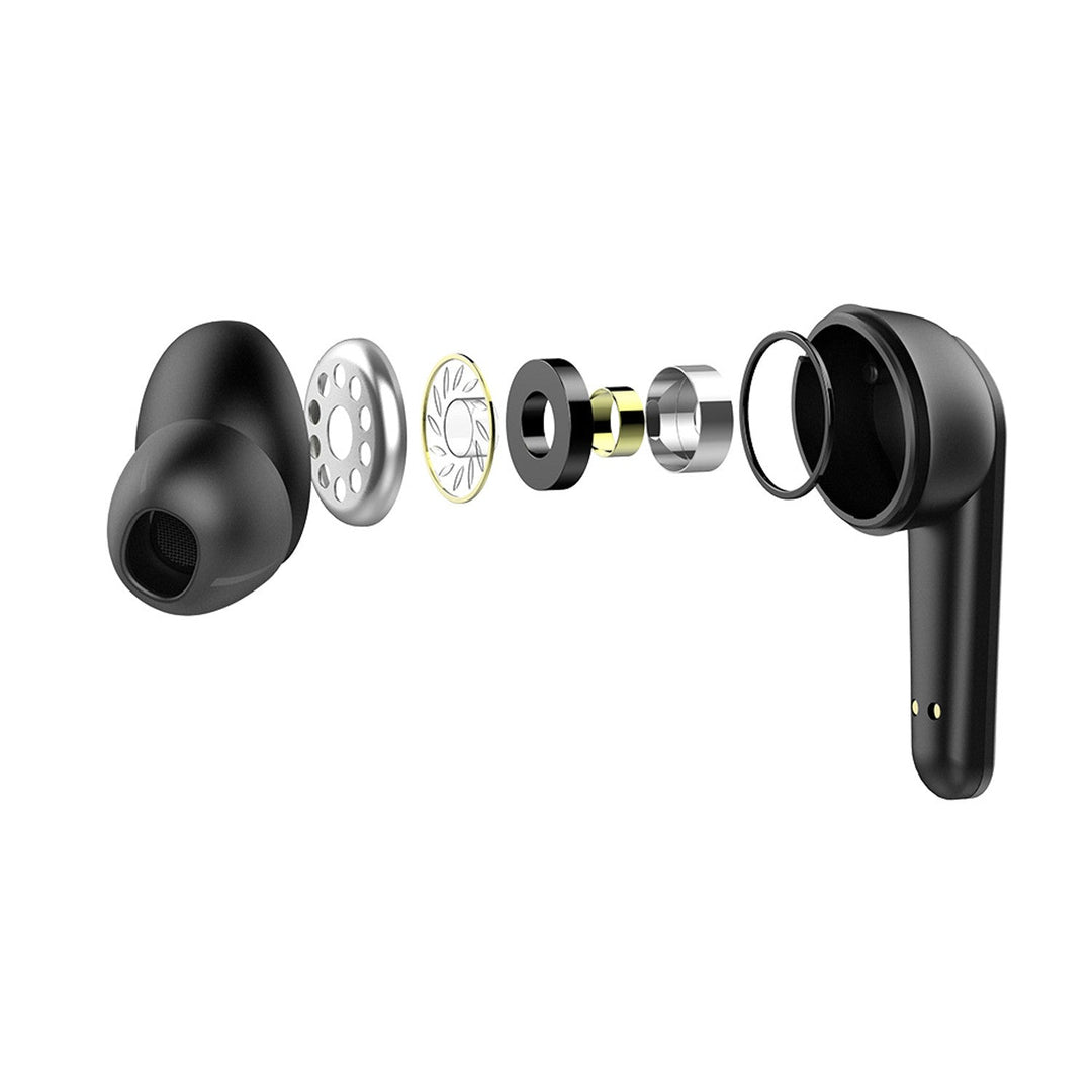 Savio Wireless Headphones, Bluetooth 5.3, ENC, USB-C, black, SAVSLTWS-11