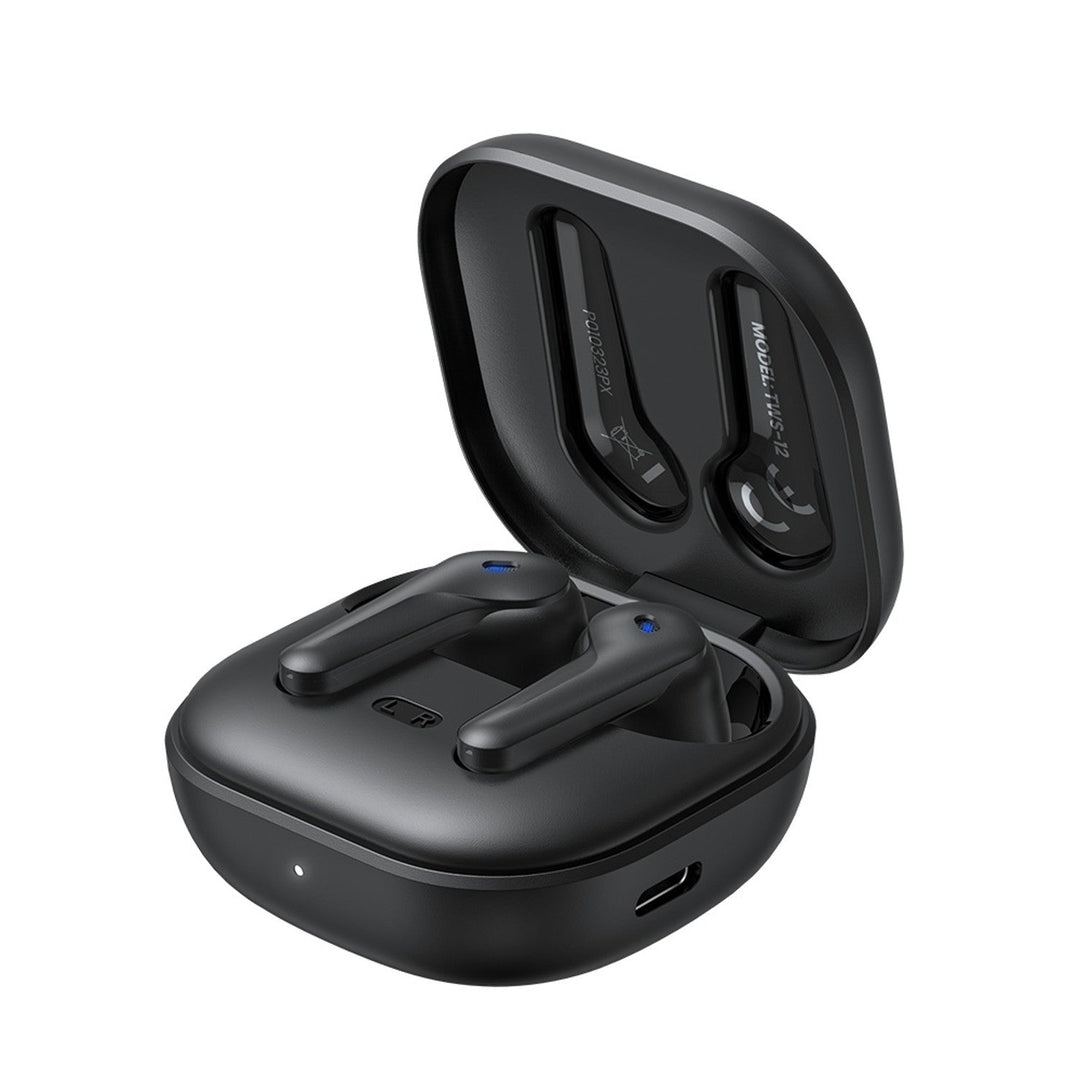 Savio Wireless Headphones, Bluetooth 5.3, ANC, USB-C, black