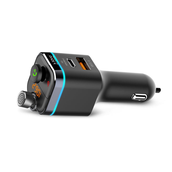 Savio MP3 car transmitter, Bluetooth 5.0, charging function, black, SAVFMTRANSTR-12
