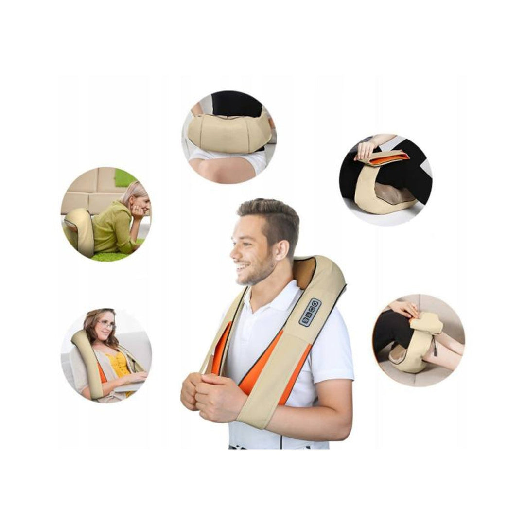 LTC Shiatsu 6D arm massager, 3 speeds, 5V, 24W, Heating function, LED backlight, Non-slip straps