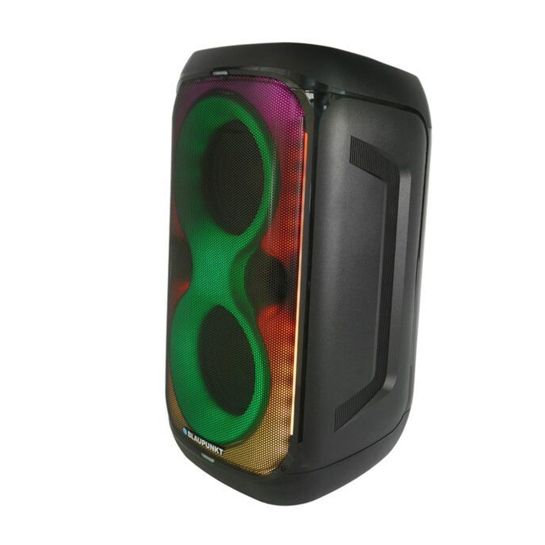 Blaupunkt Party Box Speaker, LED lighting, Bluetooth, USB and AUX, FM radio, karaoke function, remote control, battery life up to 18h, PB60X