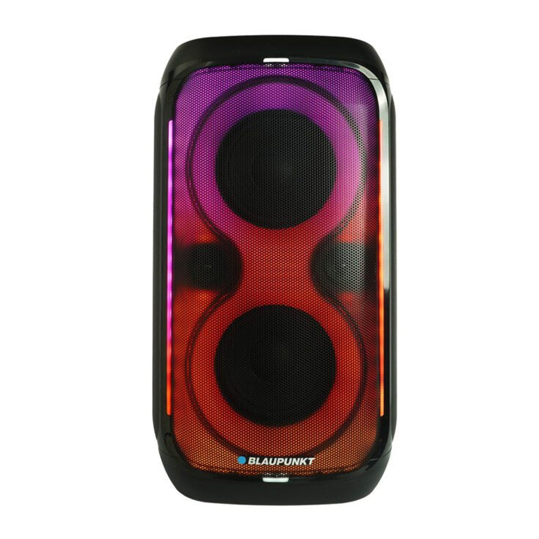 Blaupunkt Party Box Speaker, LED lighting, Bluetooth, USB and AUX, FM radio, karaoke function, remote control, battery life up to 18h, PB60X