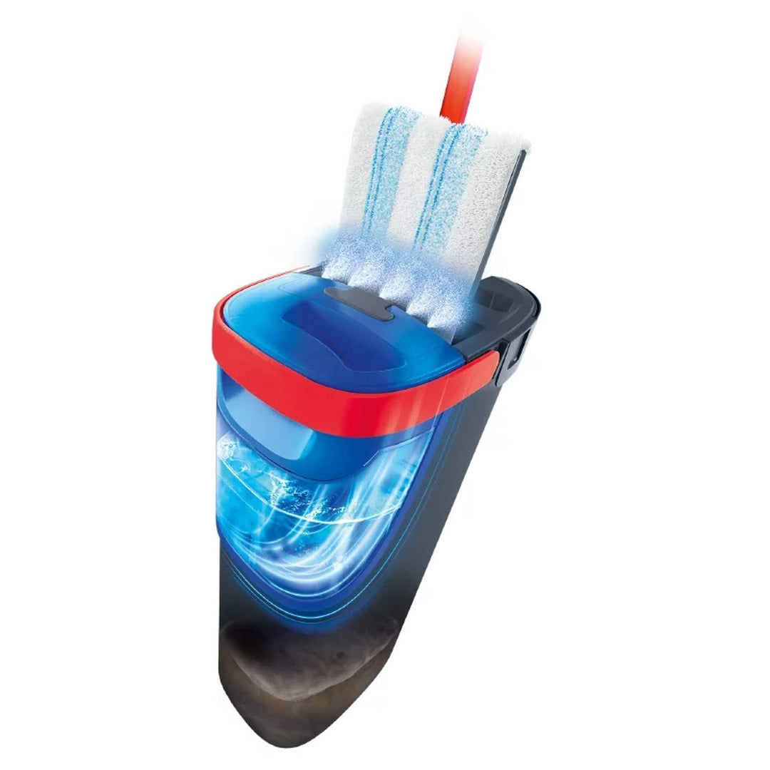 Vileda H2prO flat mop, 100% clean/dirty water separation, two reservoirs, microfiber pad, 360° tip, 175774