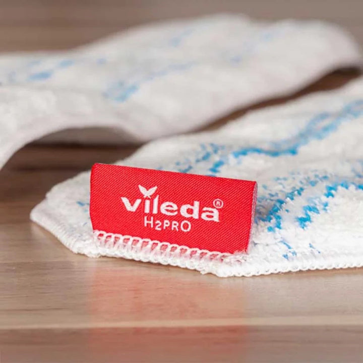 Vileda H2prO flat mop, 100% clean/dirty water separation, two reservoirs, microfiber pad, 360° tip, 175774