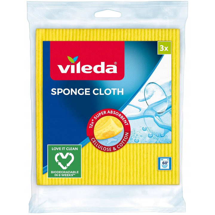 Vileda flat mop + bucket + 3 cloth set, Ultramax BOX, non-contact drainage system, two types of fibers, 177453