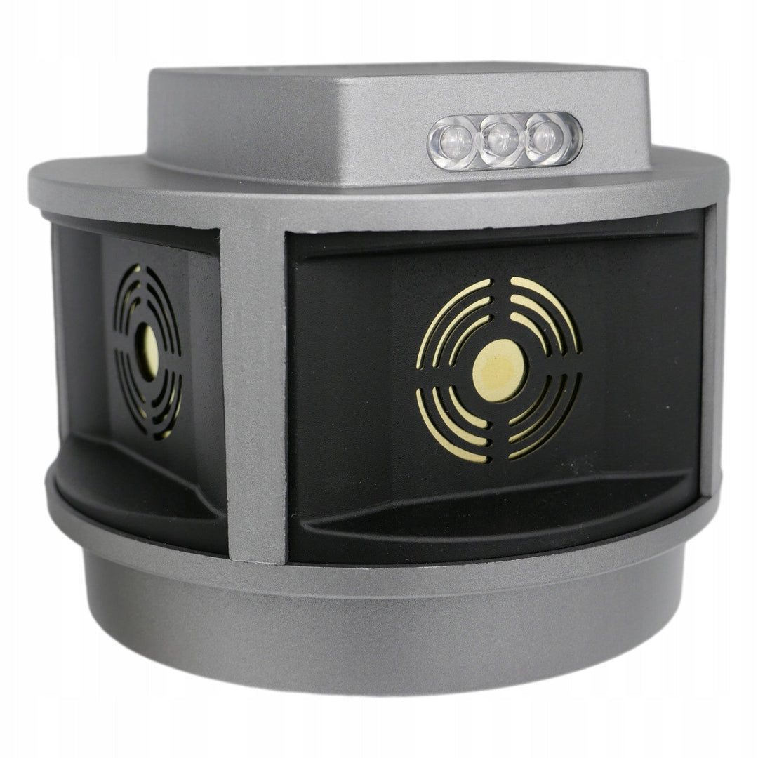 Rodent, marten, mouse repellent Viano, ultrasonic generator, strobe panel, three speakers, Trio-Strob
