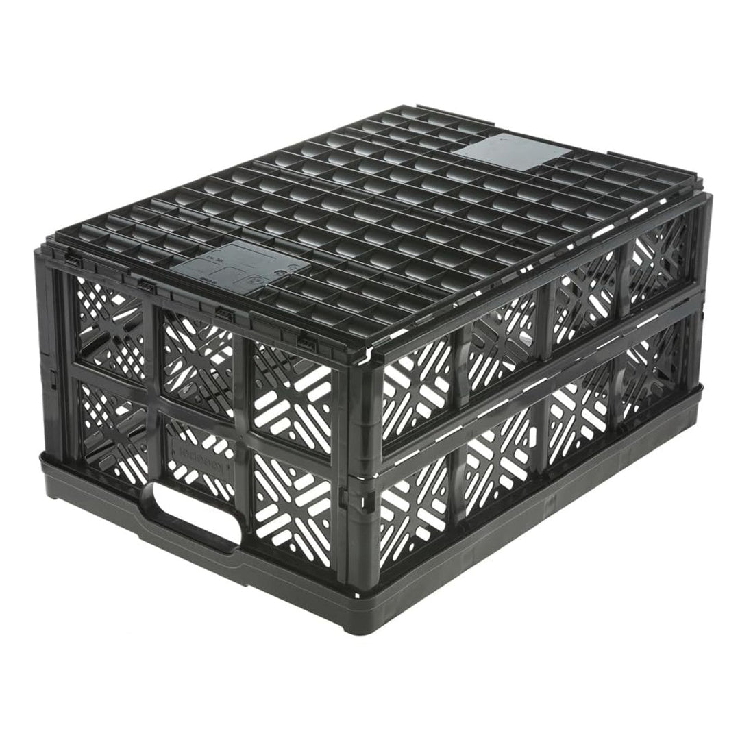 Keeeper Ida Folding Basket, 32L, Black Color, Durable and Easy to Clean
