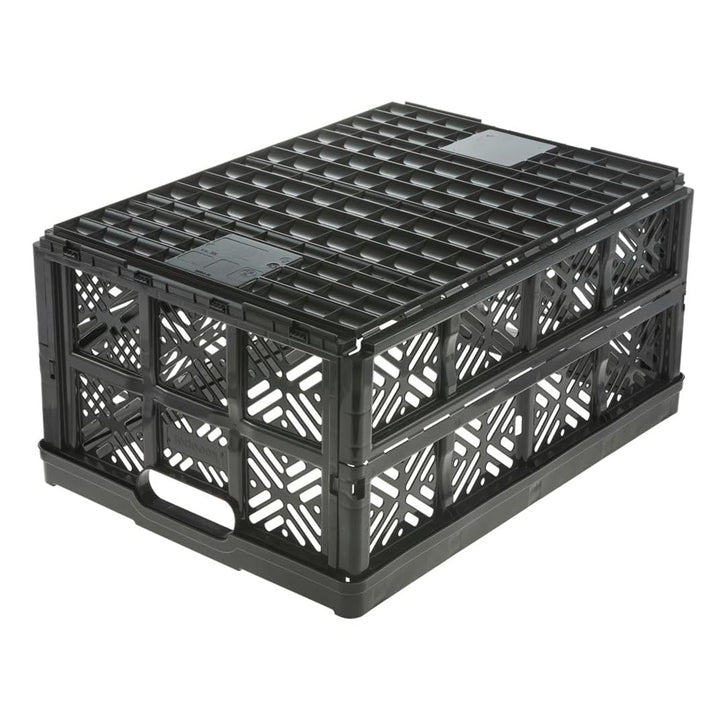 Keeeper Ida Folding Basket, 32L, Black Color, Durable and Easy to Clean
