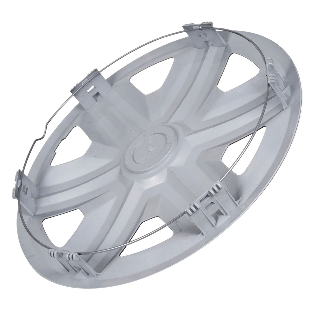 Universal hub cap 15'' NRM Action Doublecolor silver-black 1 piece