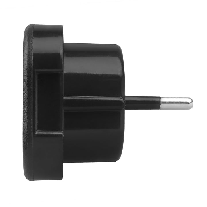 Maclean UK socket to EU plug adapter, black, MCE72, 2 pieces