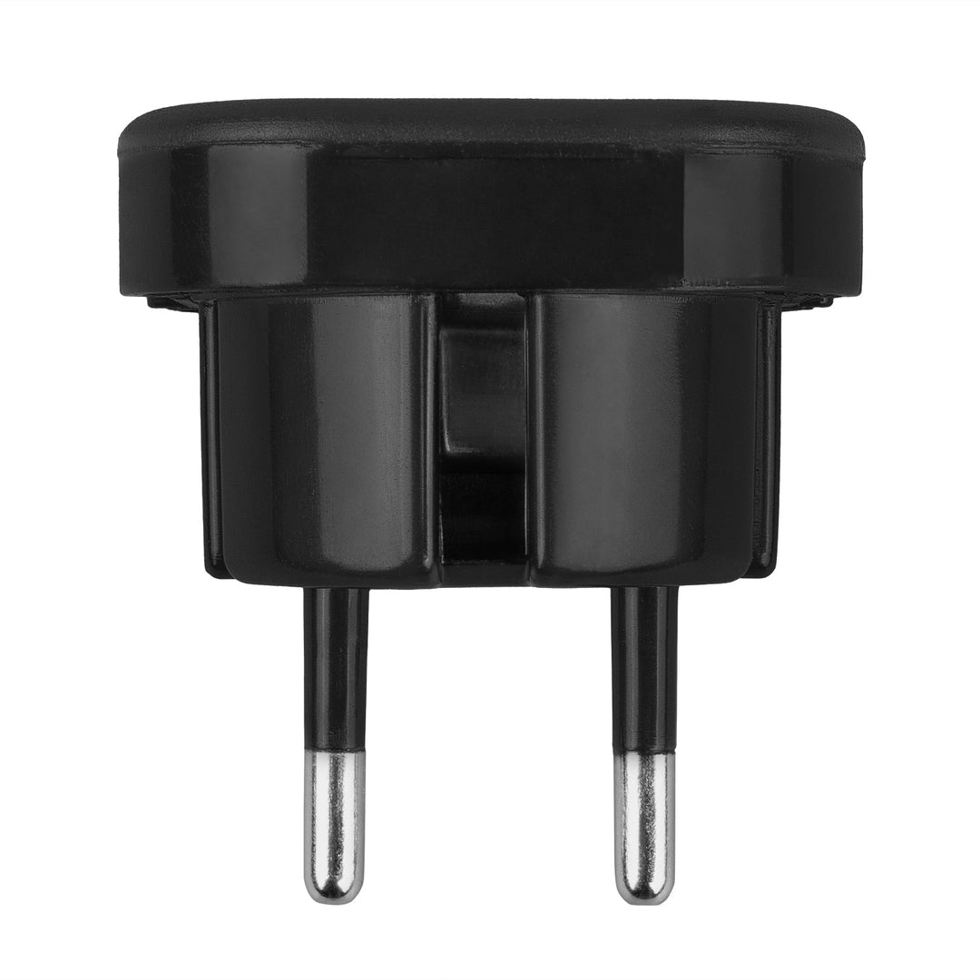 Maclean UK socket to EU plug adapter, black, MCE72, 2 pieces